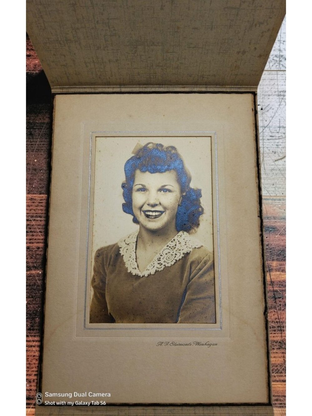 vintage 1940s beautiful black and white studio monochrome photograph.